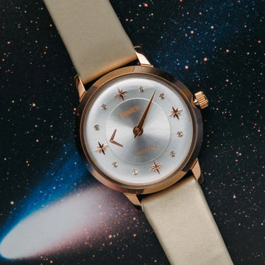 Timex Celestial Opulence Automatic 38mm Rose Gold Silver